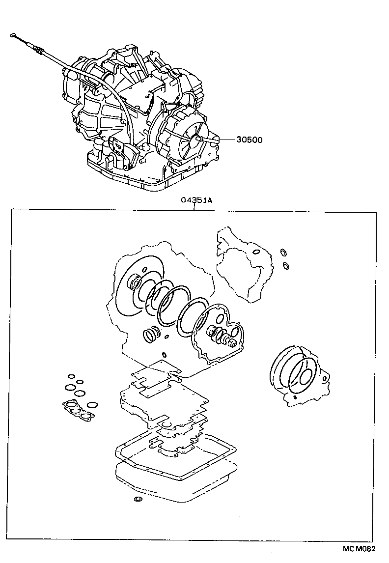  CAMRY NAP SED WG |  TRANSAXLE OR TRANSMISSION ASSY GASKET KIT ATM