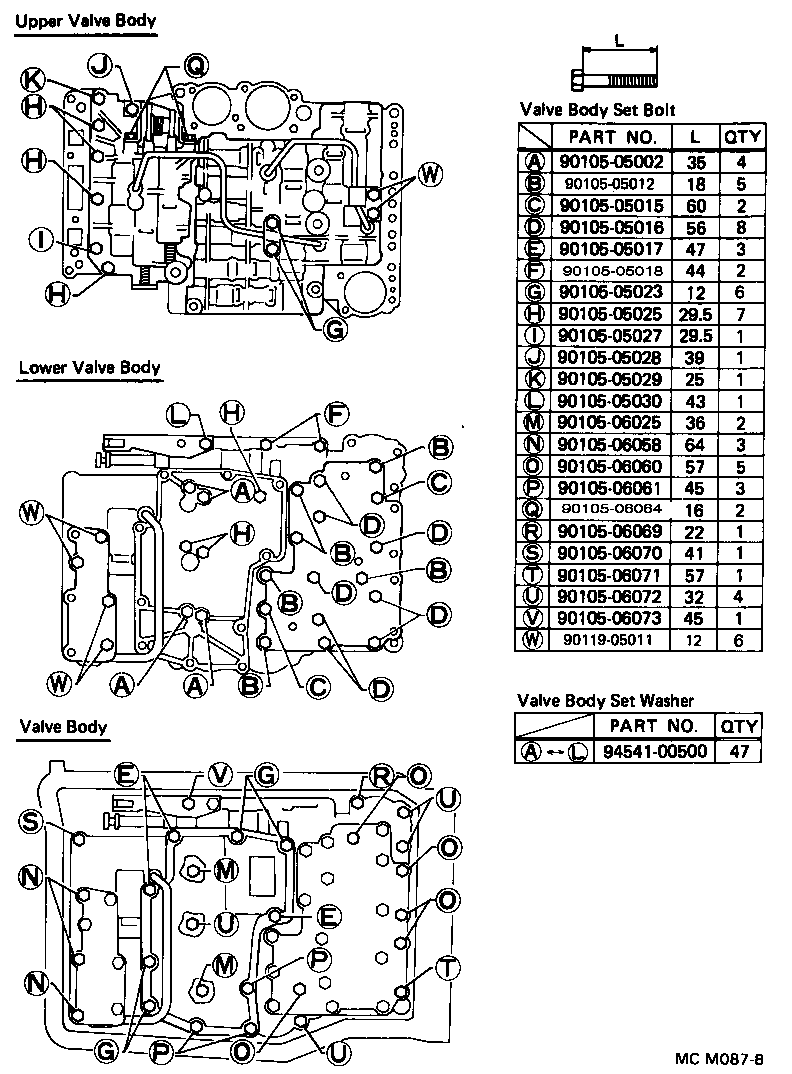  LAND CRUISER 60 |  VALVE BODY OIL STRAINER ATM