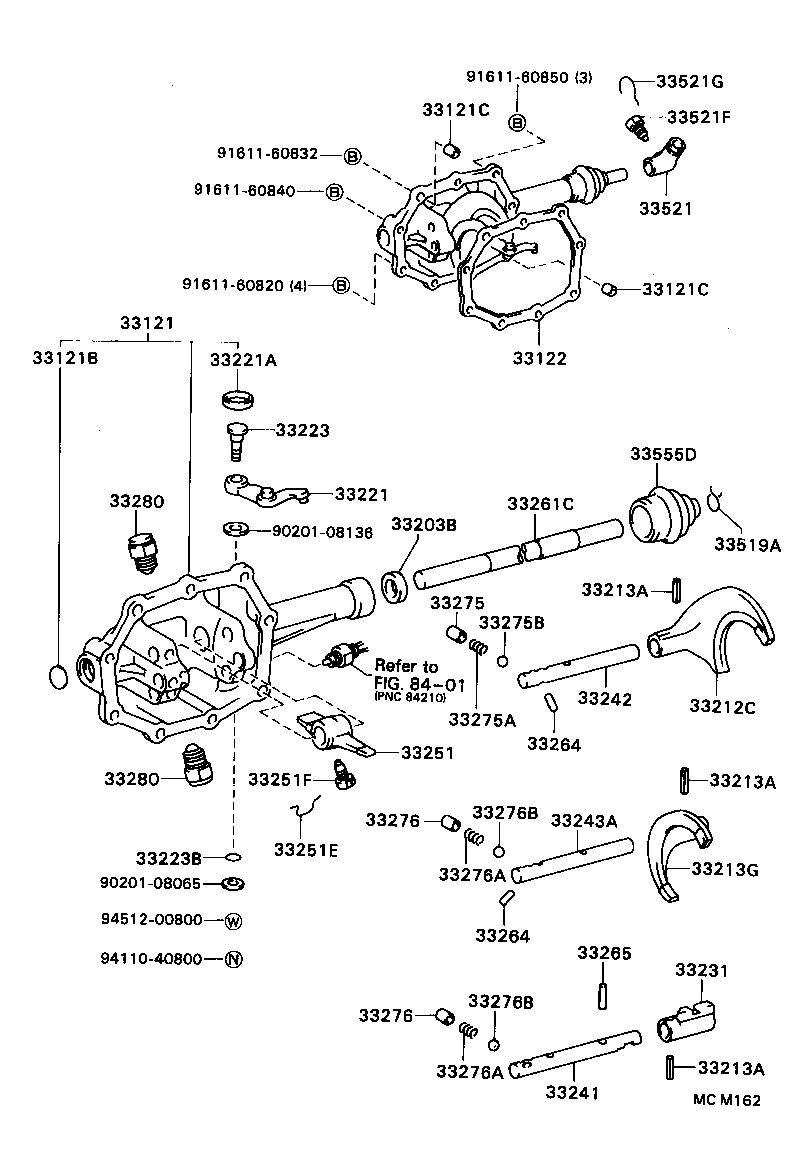  HILUX 2WD |  GEAR SHIFT FORK LEVER SHAFT MTM