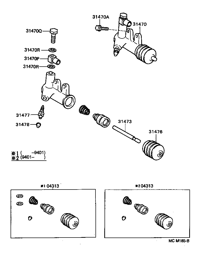  CAMRY NAP SED WG |  CLUTCH RELEASE CYLINDER