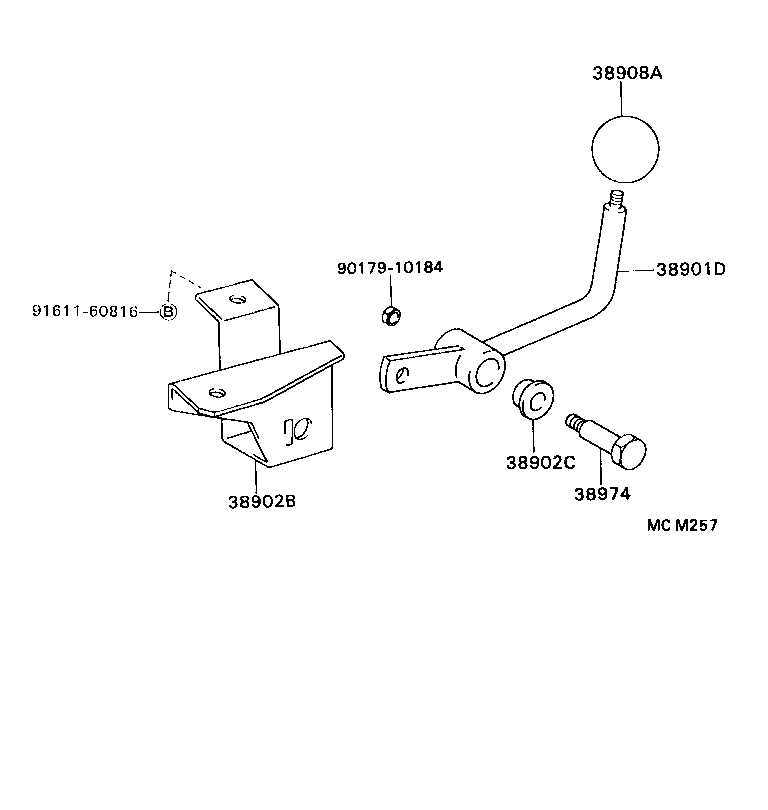  DYNA 200 |  POWER TAKE OFF LEVER LINK