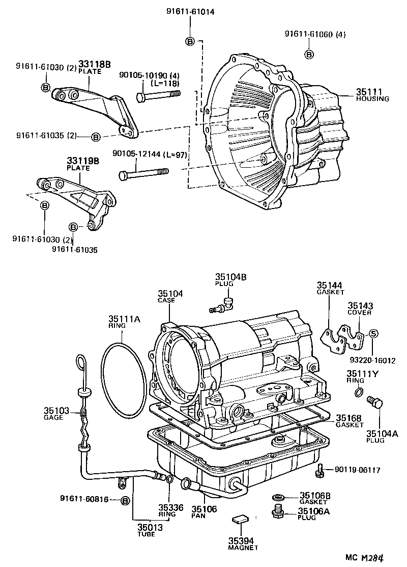  CROWN |  TRANSMISSION CASE OIL PAN ATM