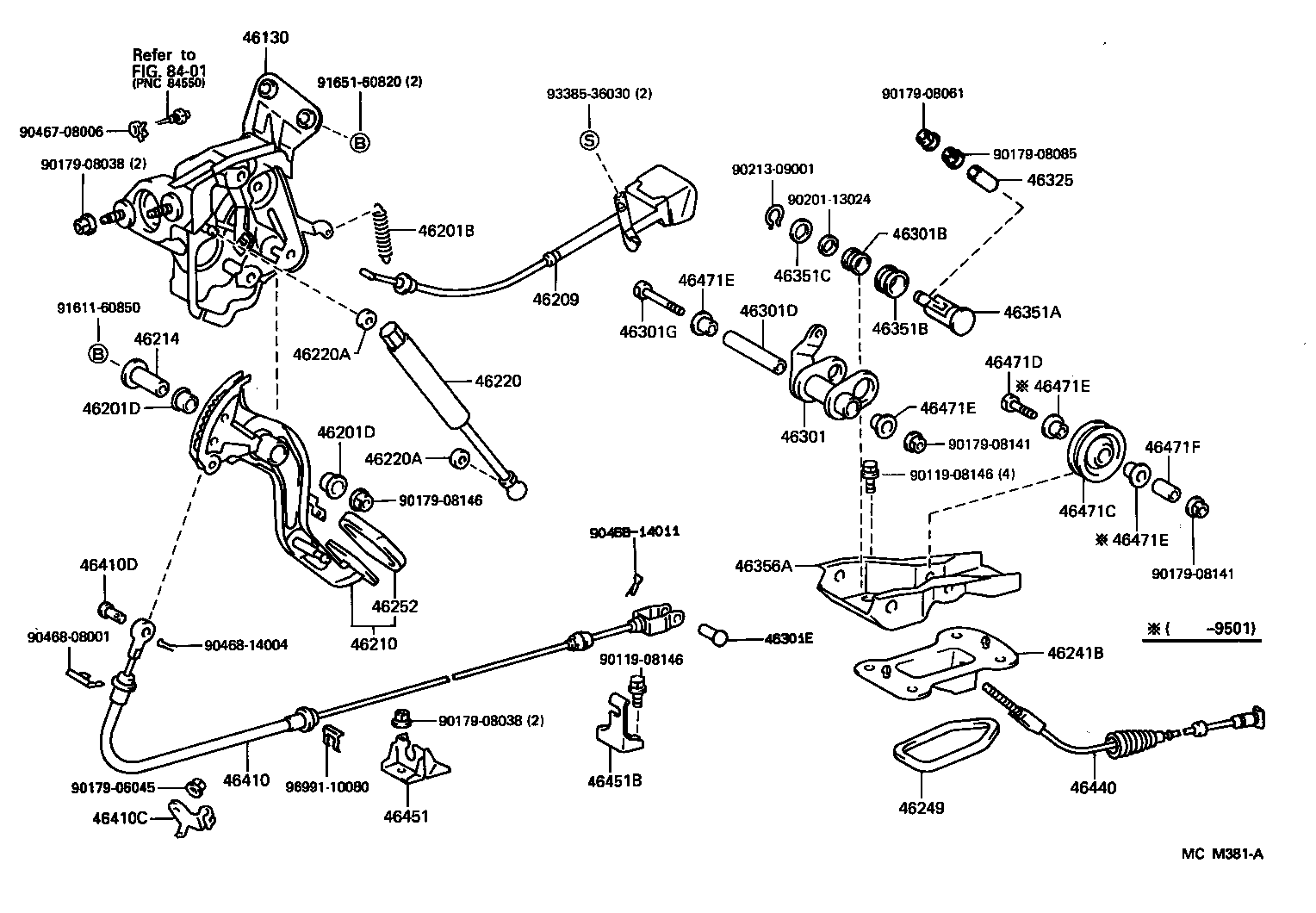  ES300 |  PARKING BRAKE CABLE