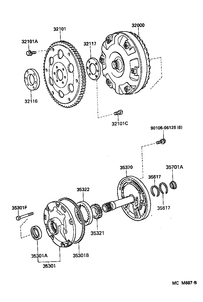  CROWN |  TORQUE CONVERTER FRONT OIL PUMP CHAIN ATM