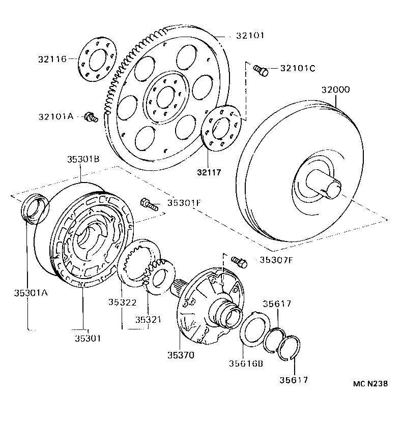  ES300 |  TORQUE CONVERTER FRONT OIL PUMP CHAIN ATM