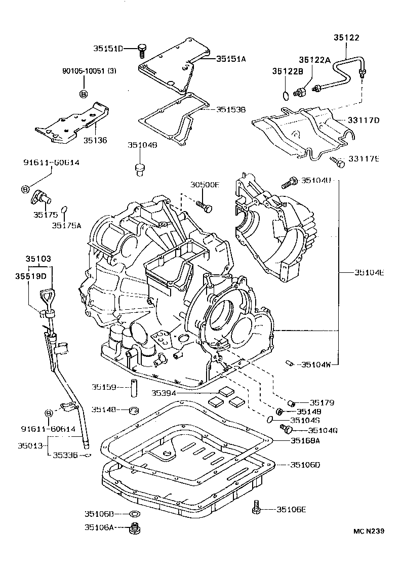  ES300 |  TRANSMISSION CASE OIL PAN ATM