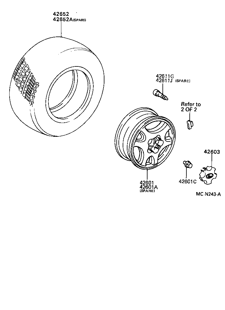  ES300 |  DISC WHEEL WHEEL CAP