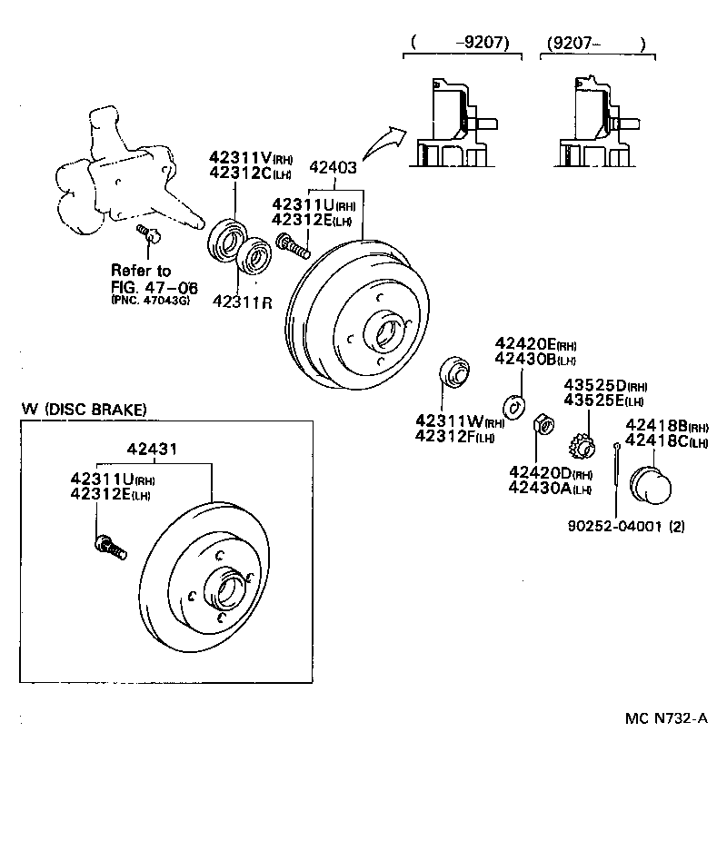  PASEO |  REAR AXLE SHAFT HUB