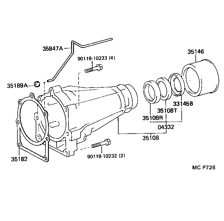  CROWN |  EXTENSION HOUSING ATM