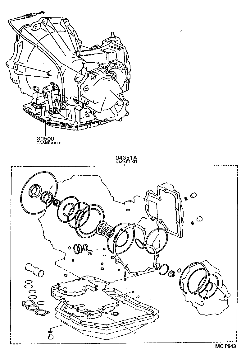  CELICA |  TRANSAXLE OR TRANSMISSION ASSY GASKET KIT ATM