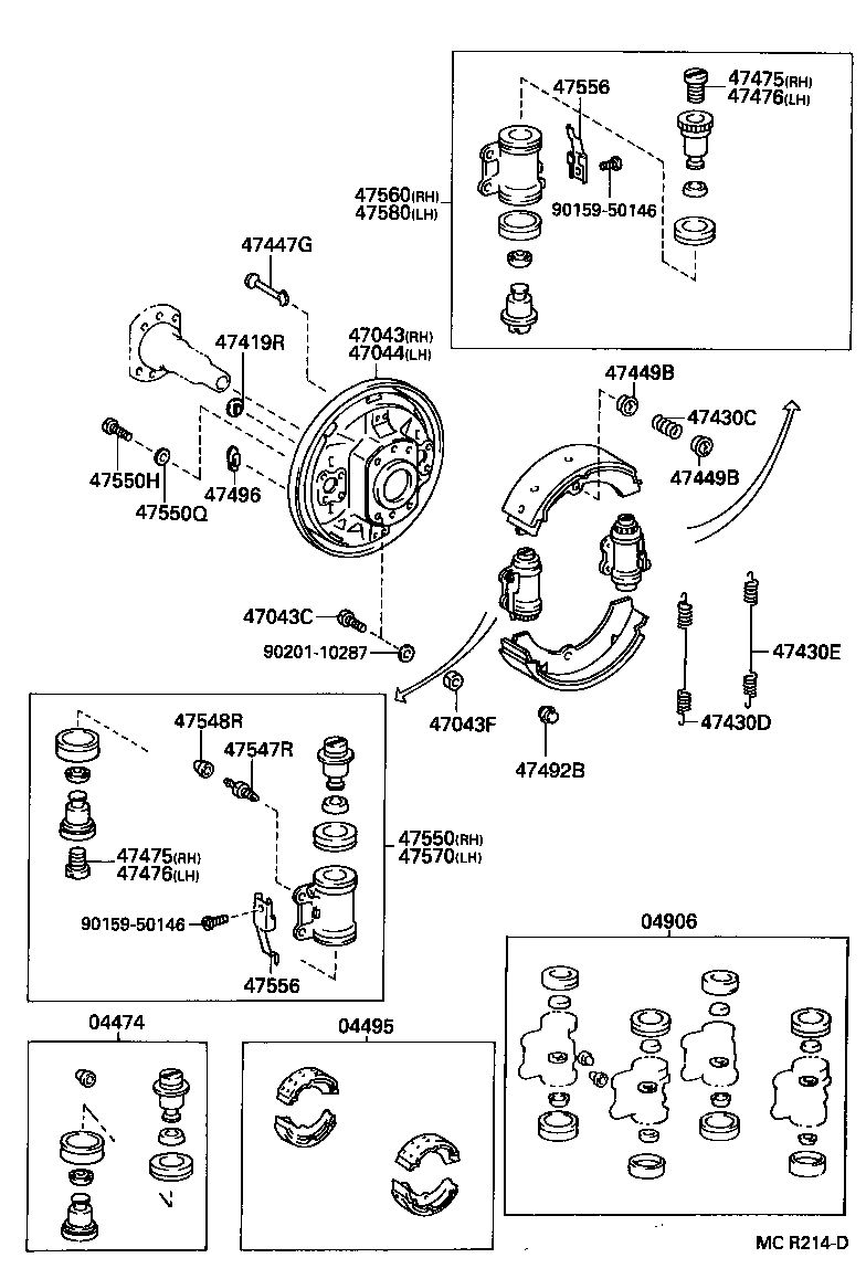  DYNA 200 |  REAR DRUM BRAKE WHEEL CYLINDER BACKING PLATE