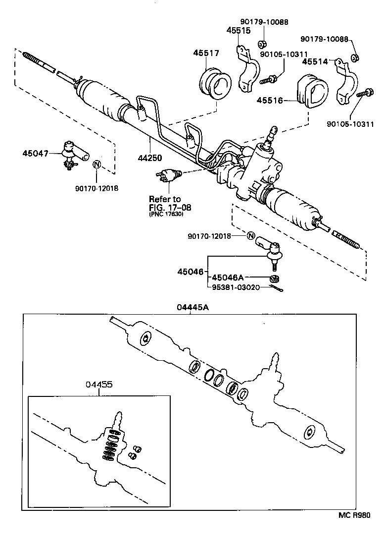  TERCEL |  FRONT STEERING GEAR LINK