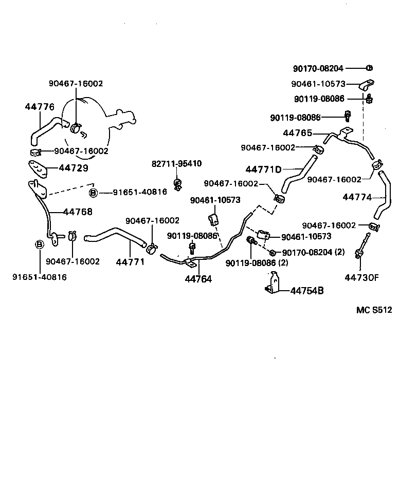  DYNA 200 |  BRAKE BOOSTER VACUUM TUBE