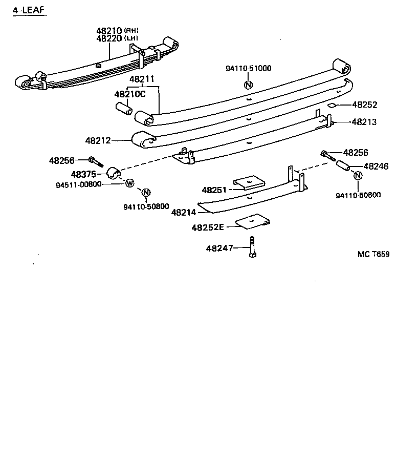  HILUX 4RUNNER 4WD |  REAR SPRING SHOCK ABSORBER