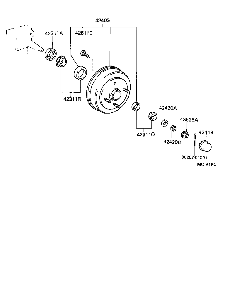  STARLET |  REAR AXLE SHAFT HUB