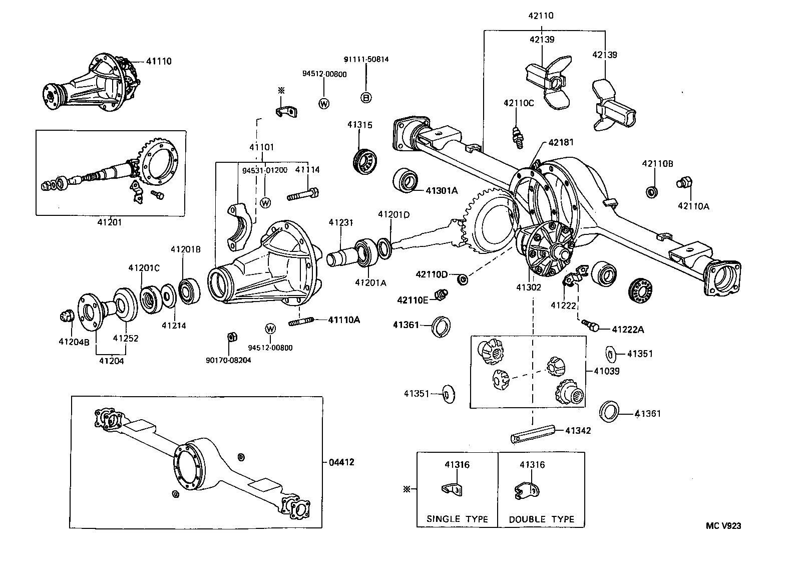  LITEACE |  REAR AXLE HOUSING DIFFERENTIAL