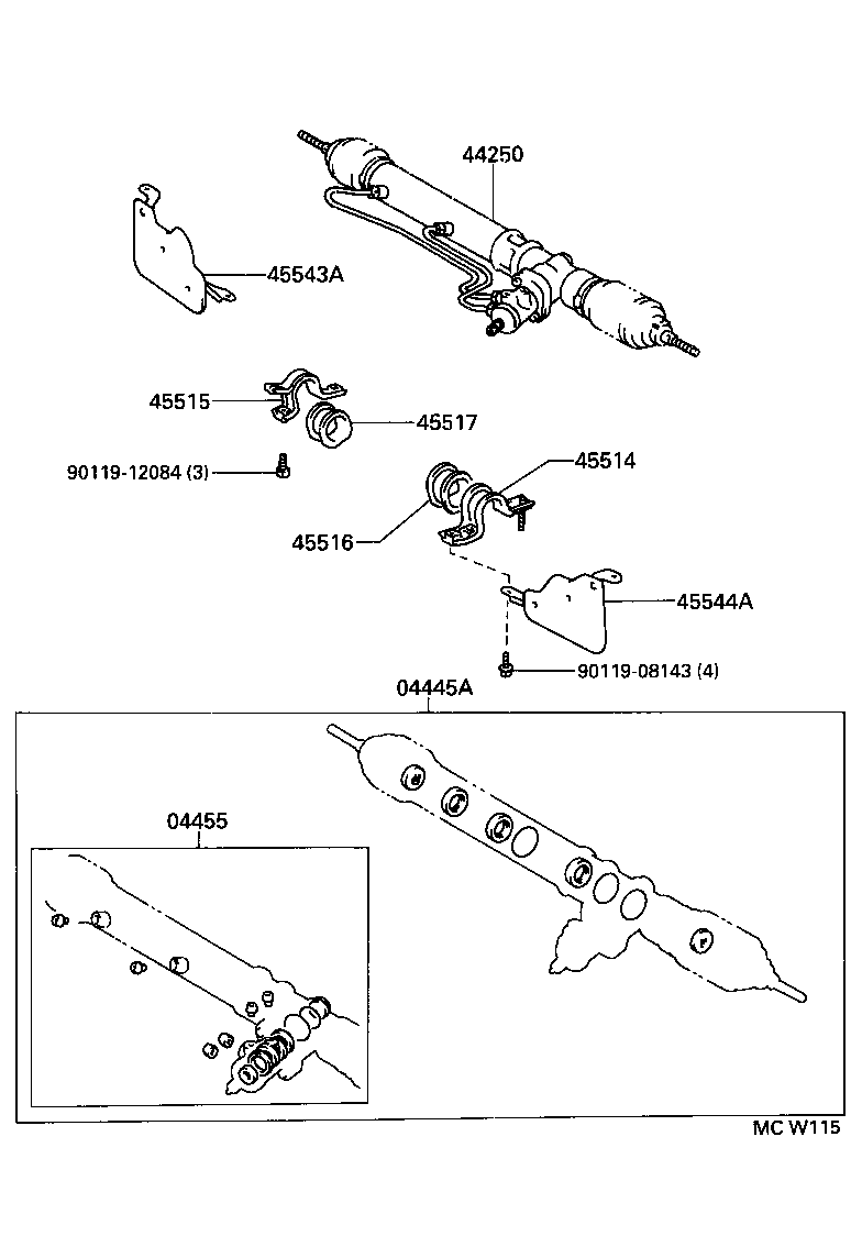  LITEACE |  FRONT STEERING GEAR LINK