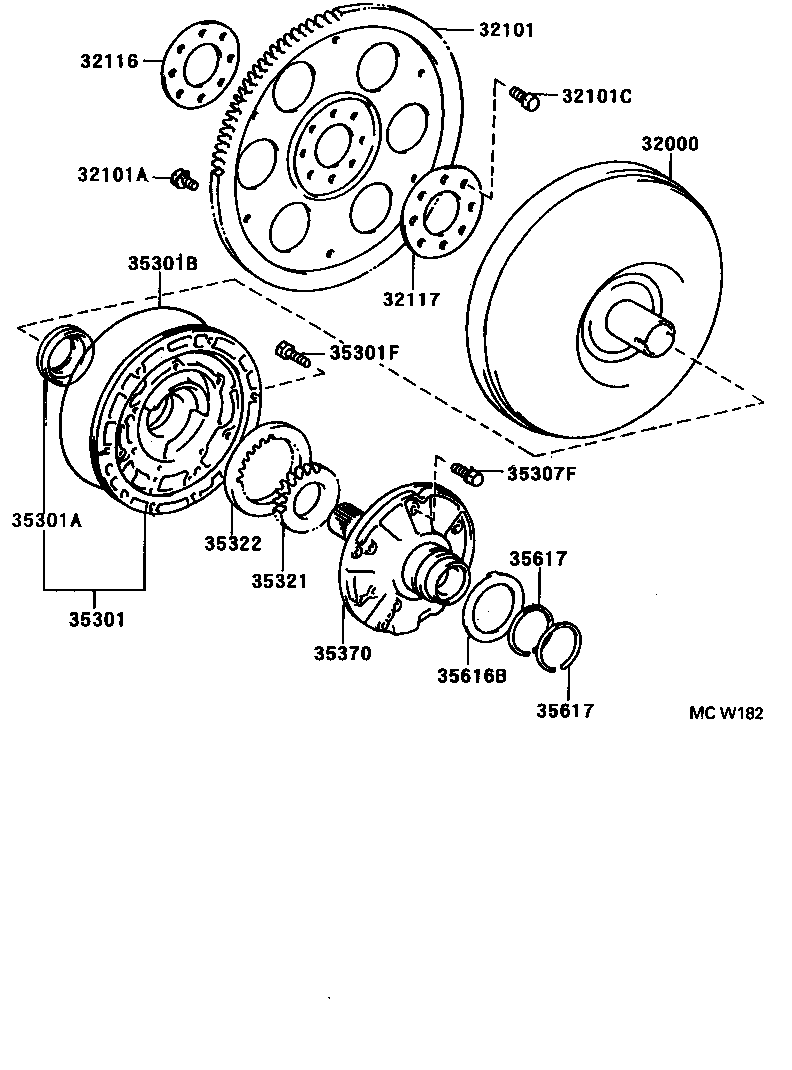  CAMRY NAP SED WG |  TORQUE CONVERTER FRONT OIL PUMP CHAIN ATM