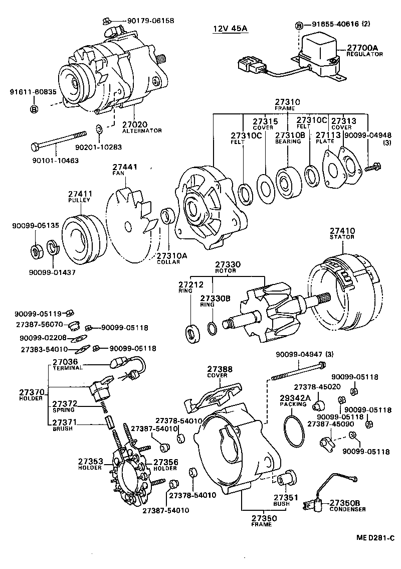  MODEL F |  ALTERNATOR