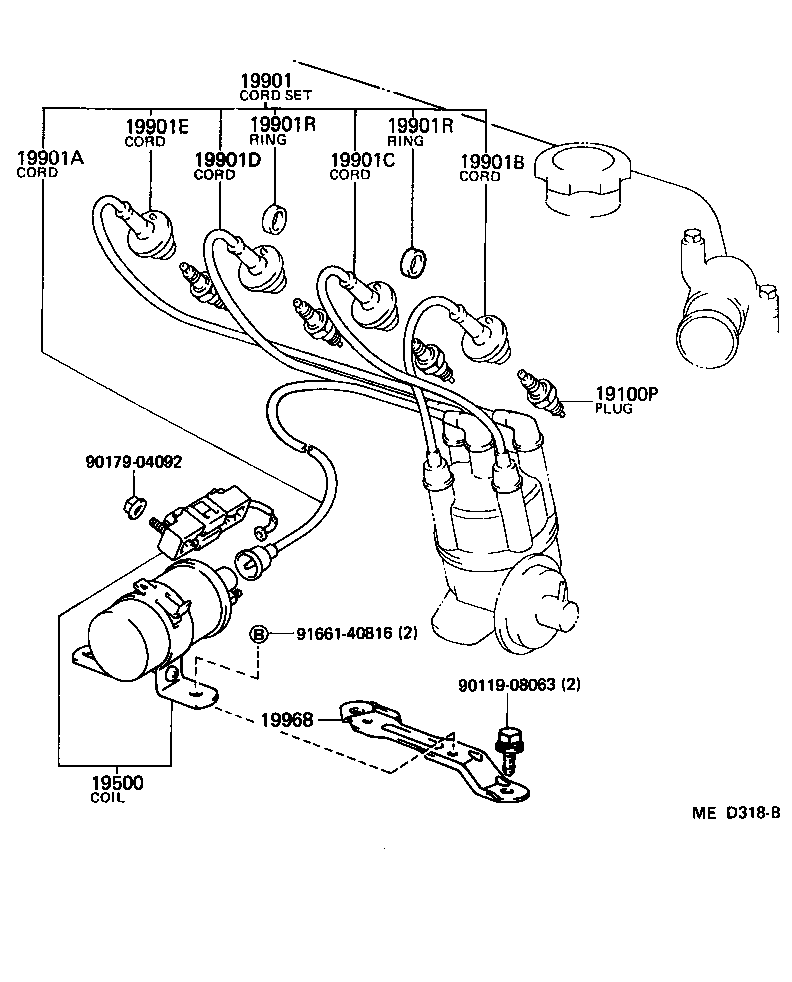  CROWN |  IGNITION COIL SPARK PLUG