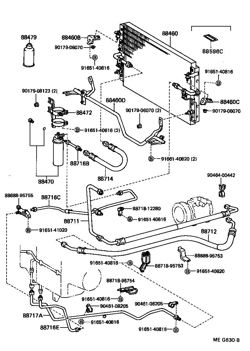  LITEACE |  HEATING AIR CONDITIONING COOLER PIPING