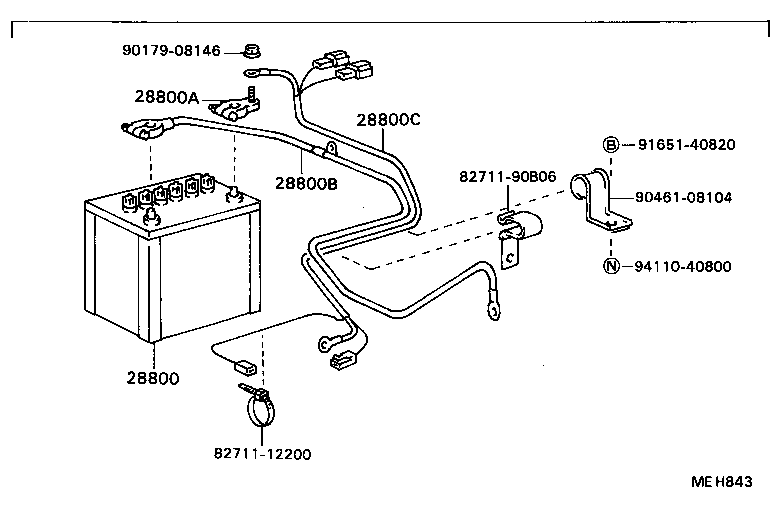  COASTER |  BATTERY BATTERY CABLE