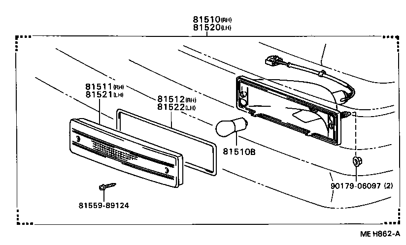  CAMRY |  FRONT TURN SIGNAL LAMP