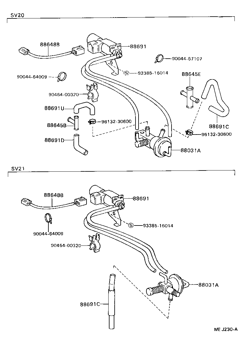  CAMRY |  HEATING AIR CONDITIONING VACUUM PIPING