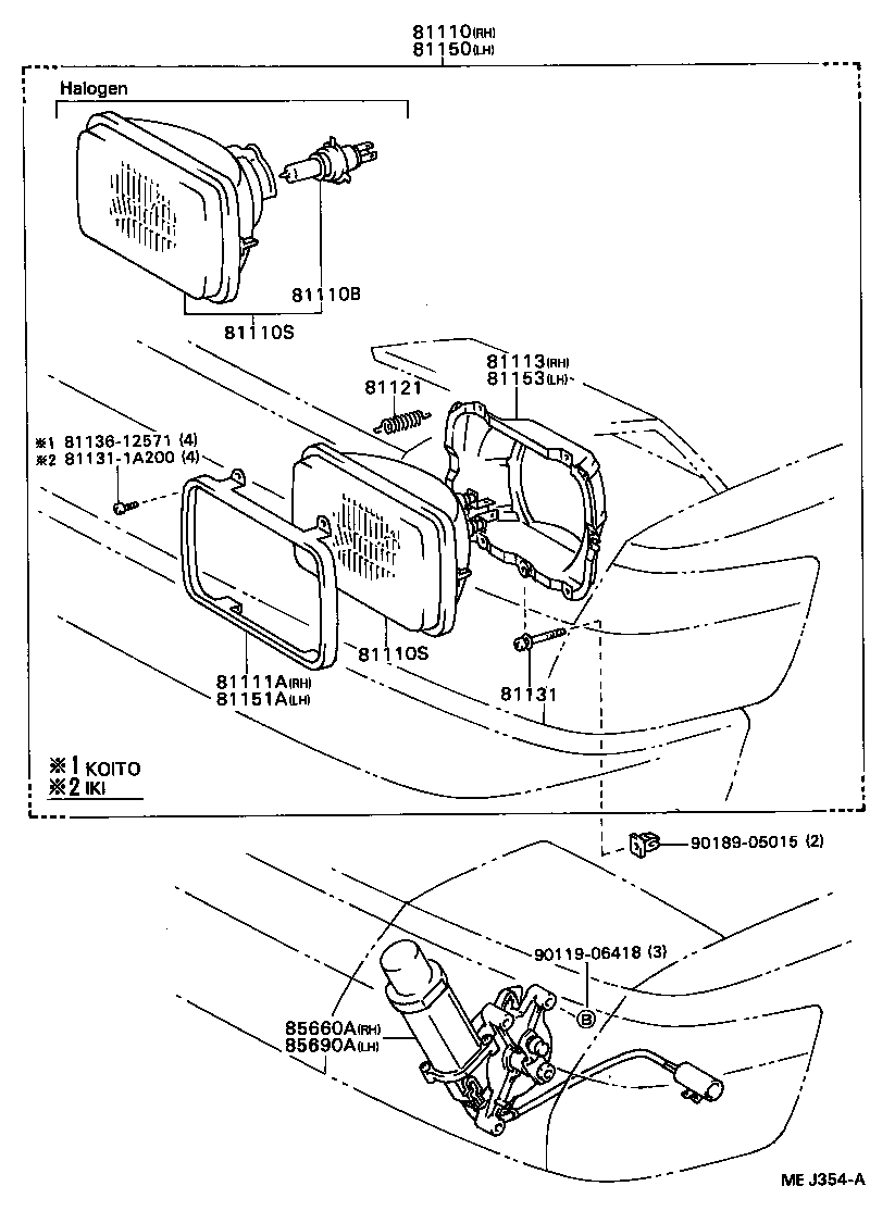  CELICA |  HEADLAMP