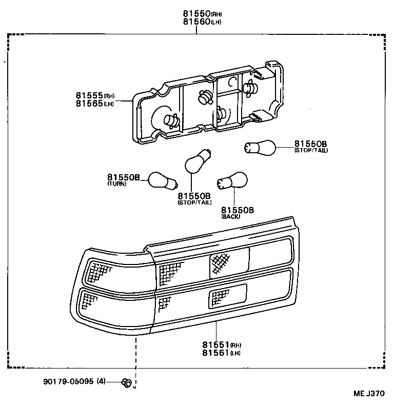  CELICA |  REAR COMBINATION LAMP