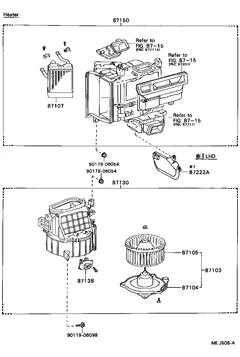  CELICA |  HEATING AIR CONDITIONING HEATER UNIT BLOWER