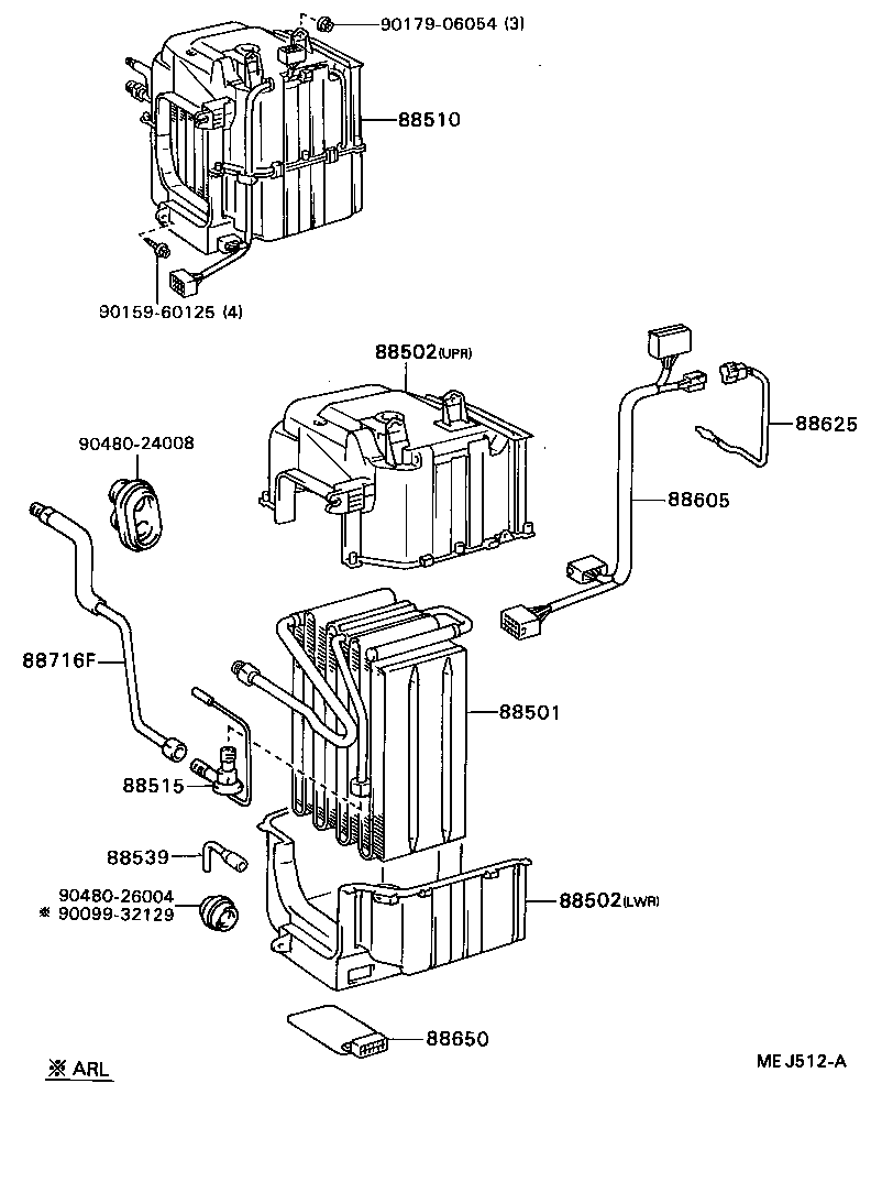  CELICA |  HEATING AIR CONDITIONING COOLER UNIT