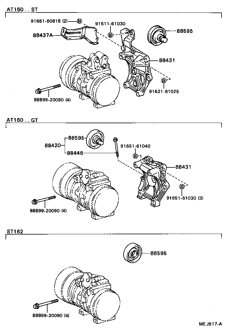  CELICA |  HEATING AIR CONDITIONING COMPRESSOR