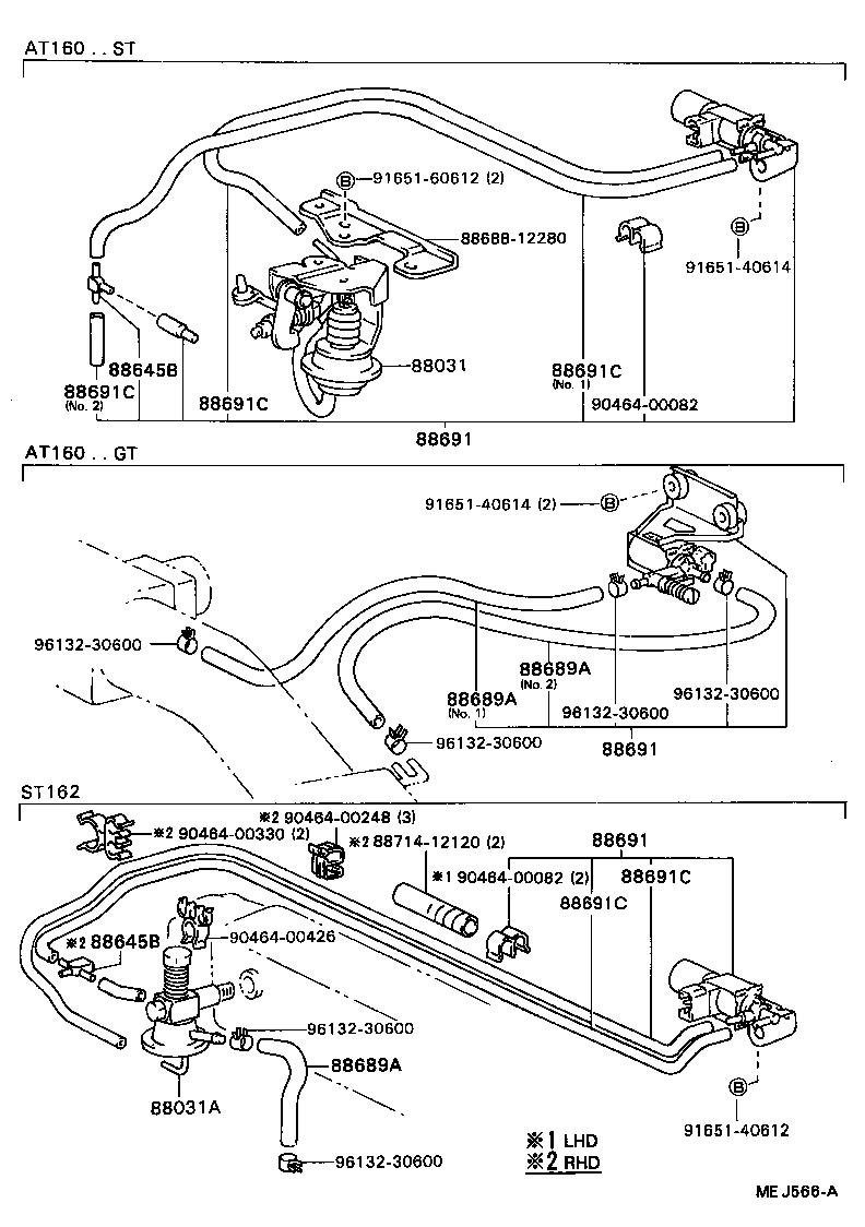  CELICA |  HEATING AIR CONDITIONING VACUUM PIPING