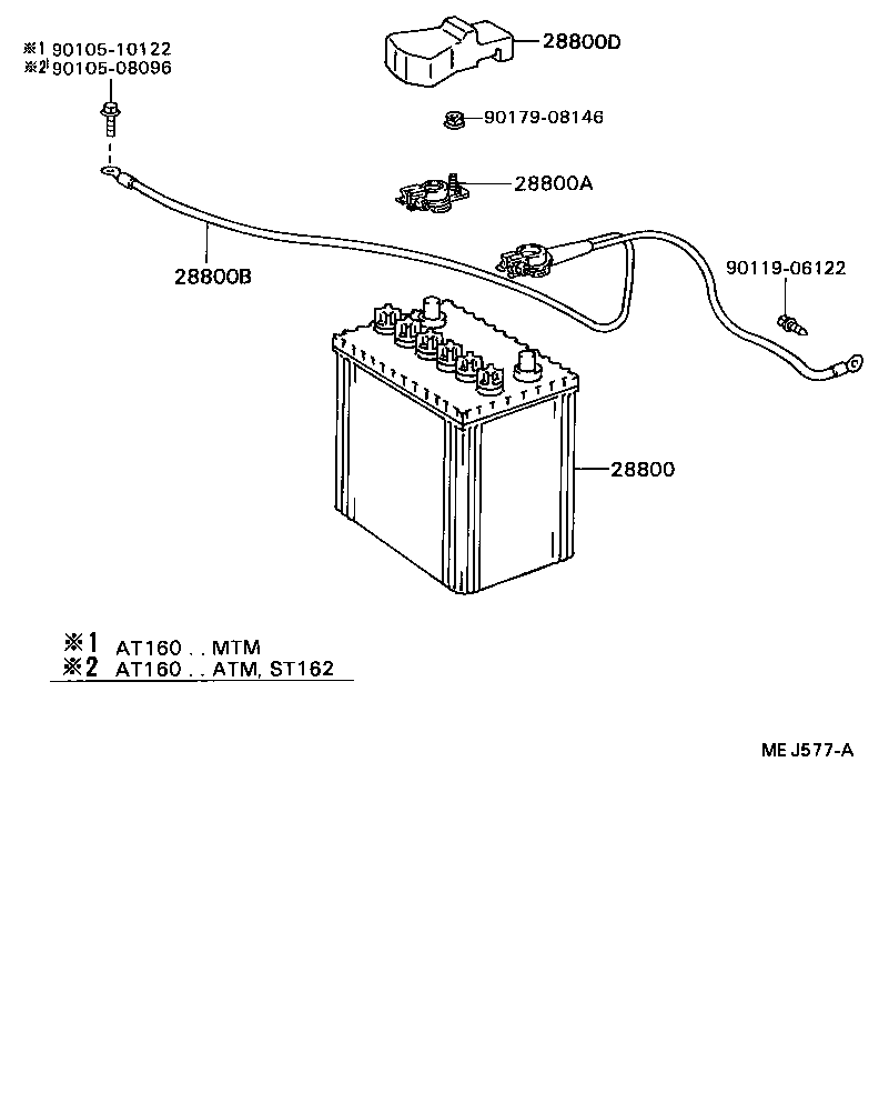  CELICA |  BATTERY BATTERY CABLE
