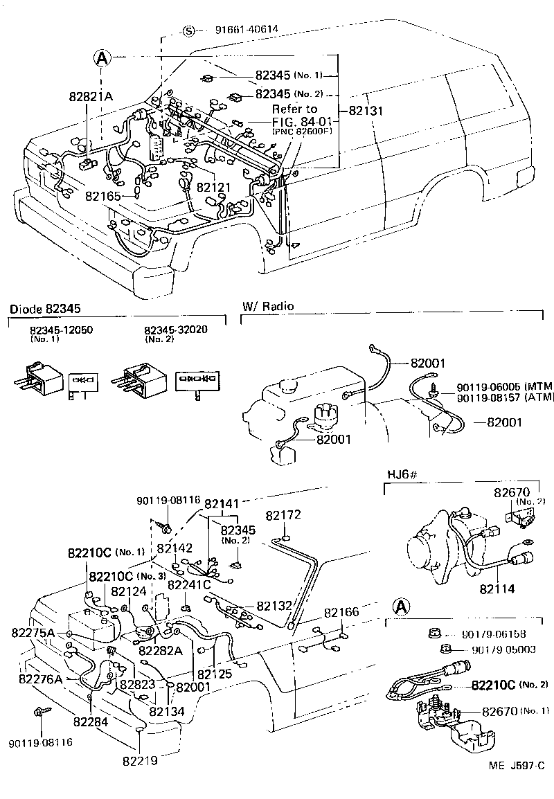  LAND CRUISER 60 |  WIRING CLAMP
