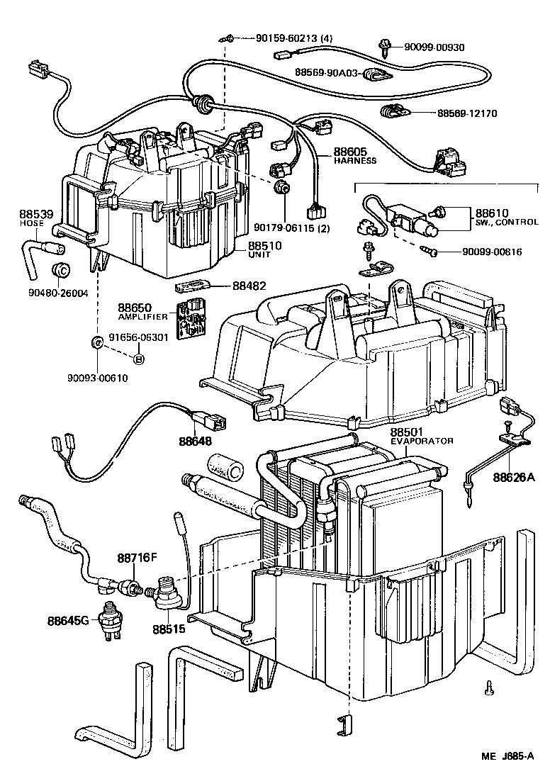  LAND CRUISER 60 |  HEATING AIR CONDITIONING COOLER UNIT