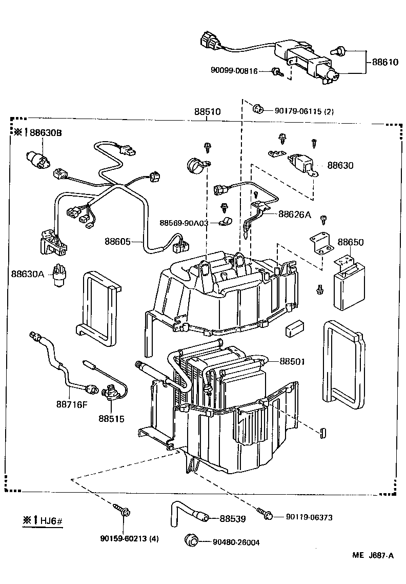  LAND CRUISER 60 |  HEATING AIR CONDITIONING COOLER UNIT