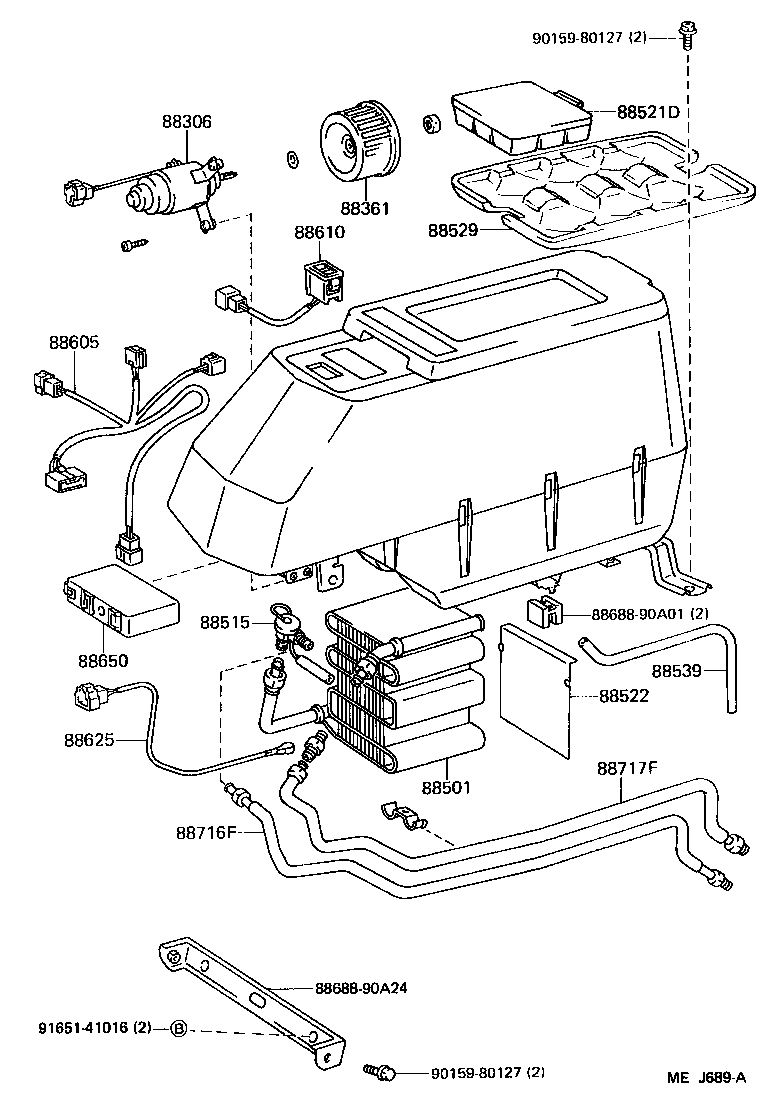  LAND CRUISER 60 |  HEATING AIR CONDITIONING COOLER UNIT