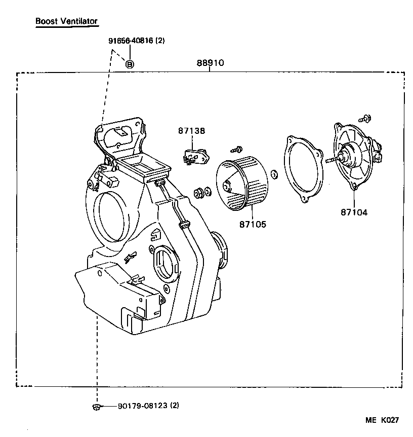  DYNA150 |  HEATING AIR CONDITIONING HEATER UNIT BLOWER