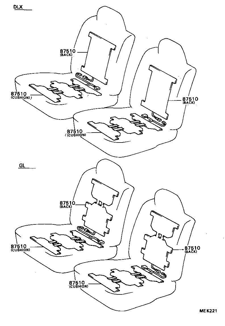  MODEL F |  SEAT MOTOR SEAT HEATER