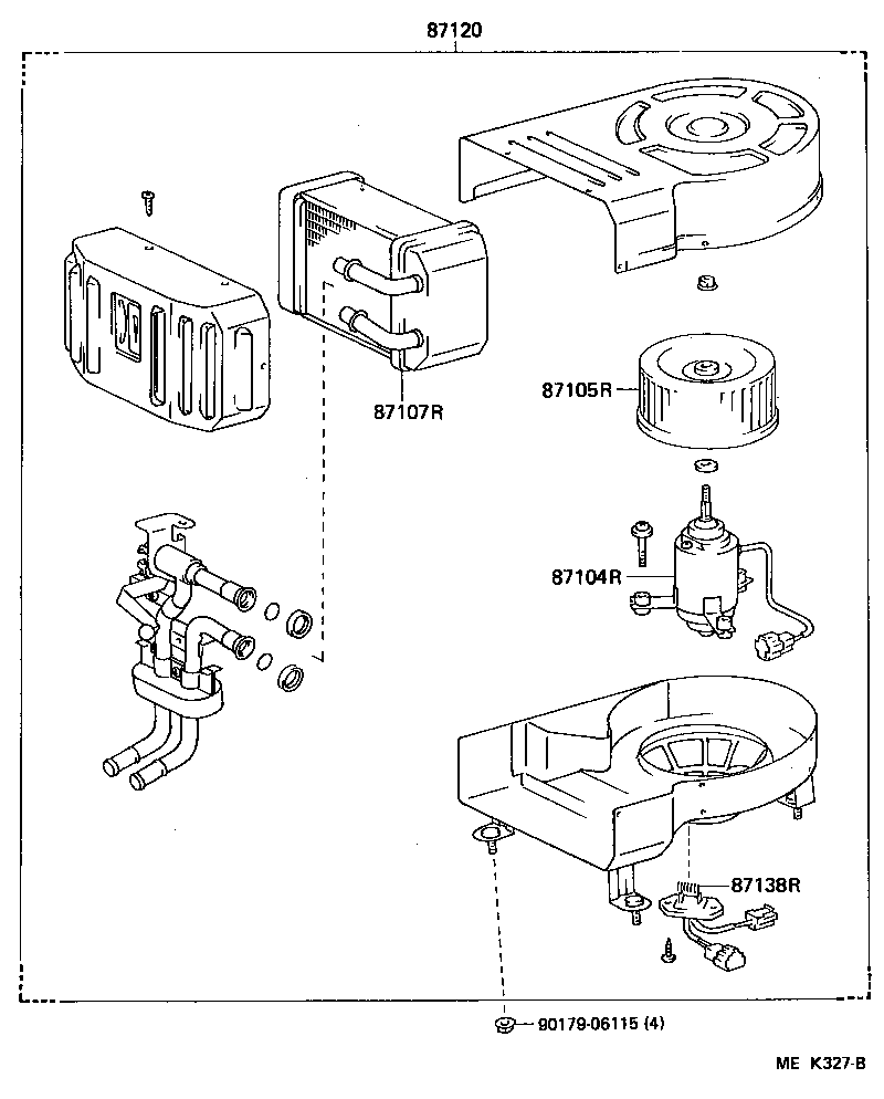  DYNA100 |  HEATING AIR CONDITIONING HEATER UNIT BLOWER