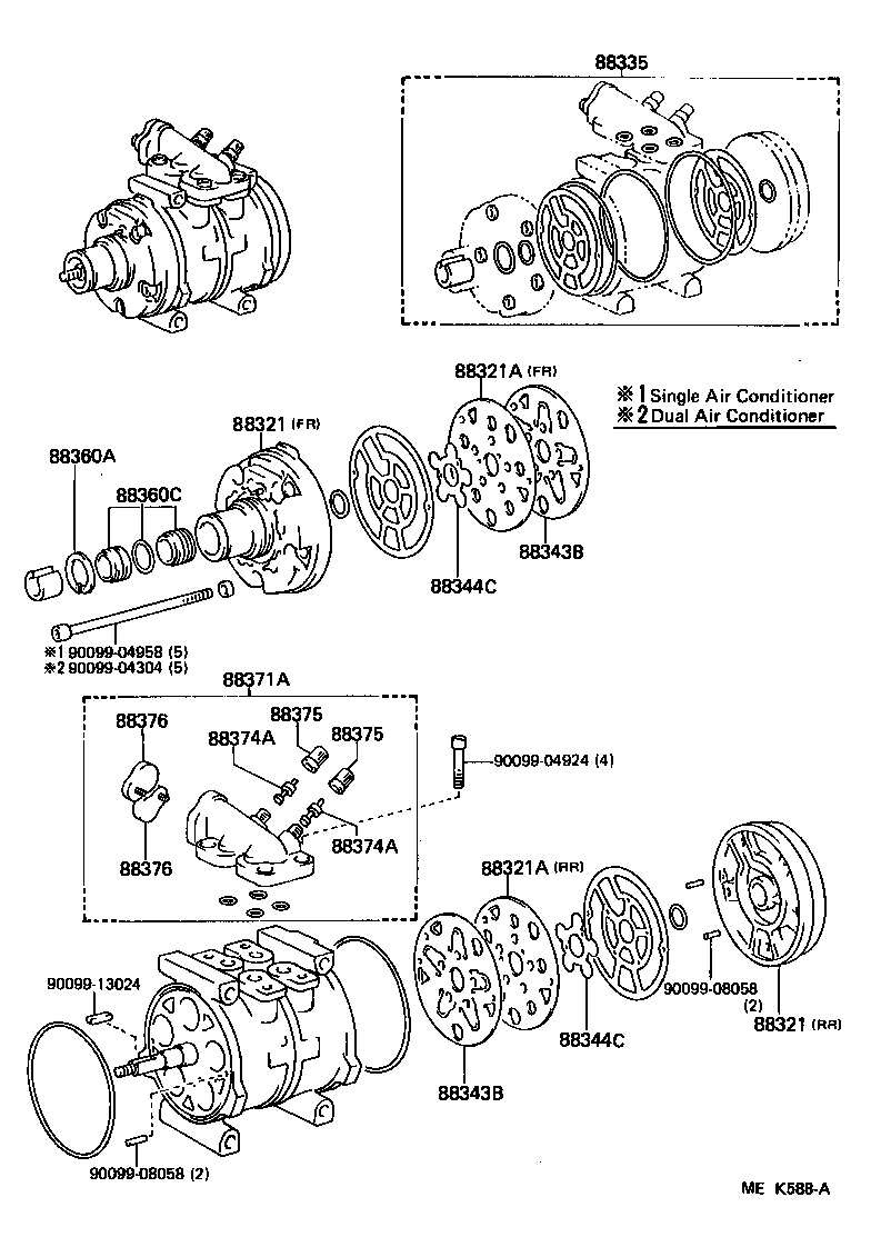  LAND CRUISER 60 |  HEATING AIR CONDITIONING COMPRESSOR