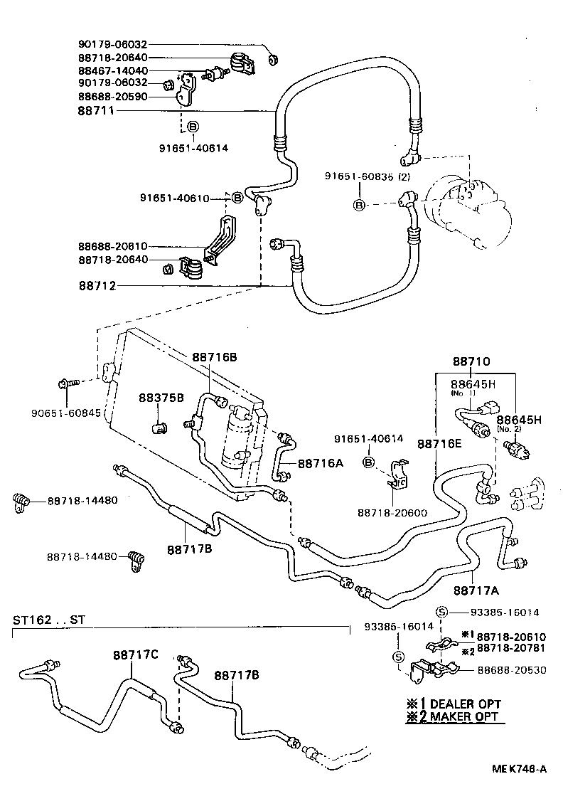  CELICA |  HEATING AIR CONDITIONING COOLER PIPING