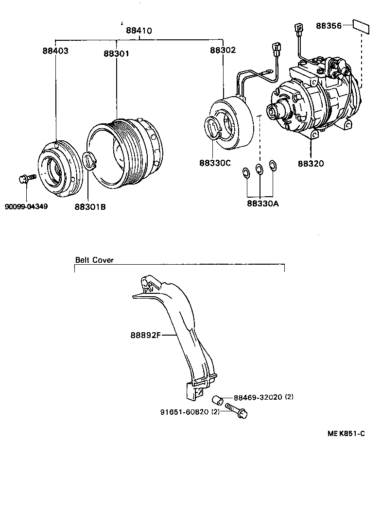  CELICA |  HEATING AIR CONDITIONING COMPRESSOR