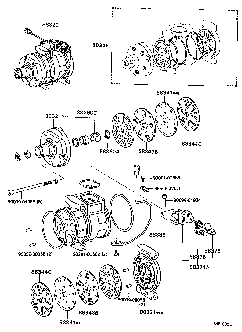  CELICA |  HEATING AIR CONDITIONING COMPRESSOR