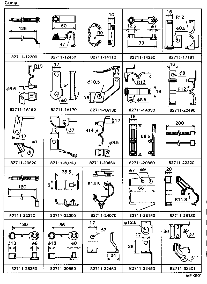  CELICA |  WIRING CLAMP
