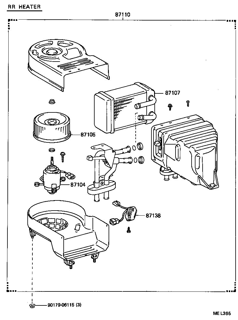  DYNA 200 |  HEATING AIR CONDITIONING HEATER UNIT BLOWER