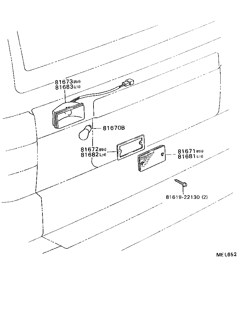  MODEL F |  BACK UP LAMP
