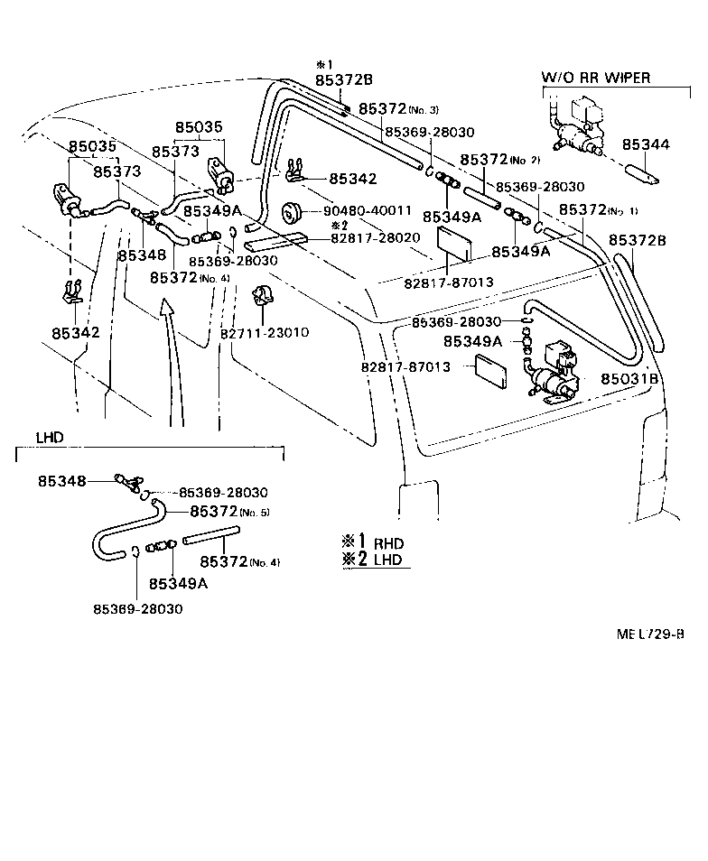 MODEL F |  WINDSHIELD WASHER